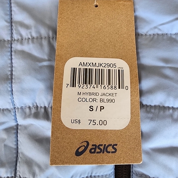 NWT Asics Hybrid Running Full Zip Blue Jacket Women's Size S. - Picture 6 of 7